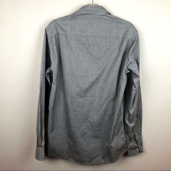 American Rhino Grey Button Up Shirt Cotton New NWT - Picture 5 of 5